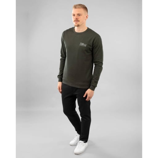 Kory Patch Sweater - Moss Green