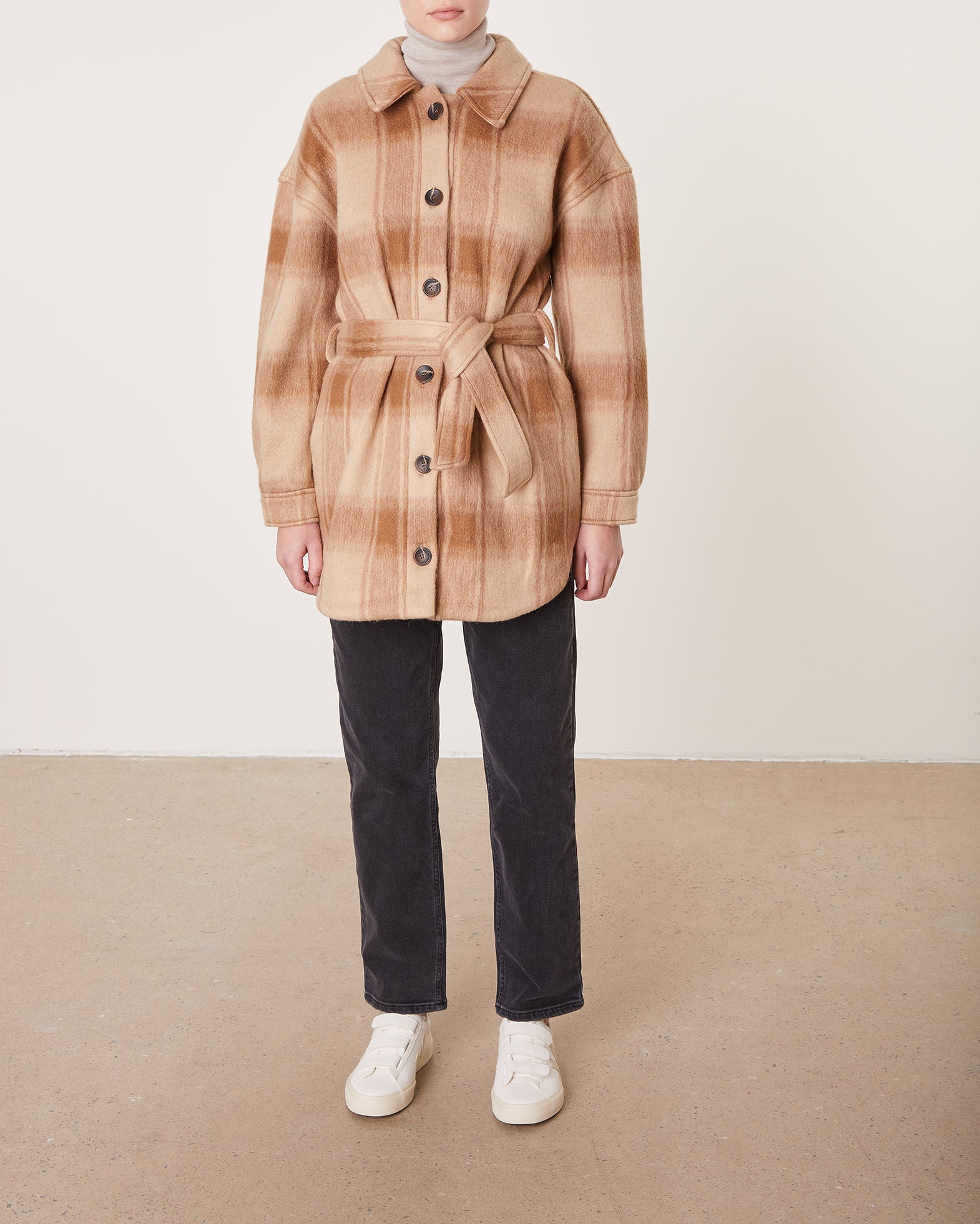 Dante6 Jacka Trucker Check Shirt 2 (S) Hazel 331