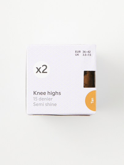 2-pack knästrumpor, 15 den
