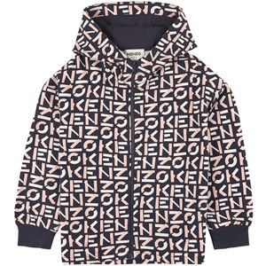 Kenzo Logo Print Huvtröja Charcoal 4 år