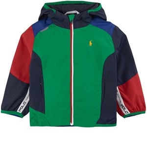 Ralph Lauren Colorblock Vindjacka Grön 2 år