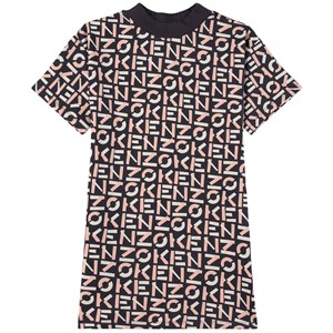 Kenzo Logo Klänning Marinblå 6 år