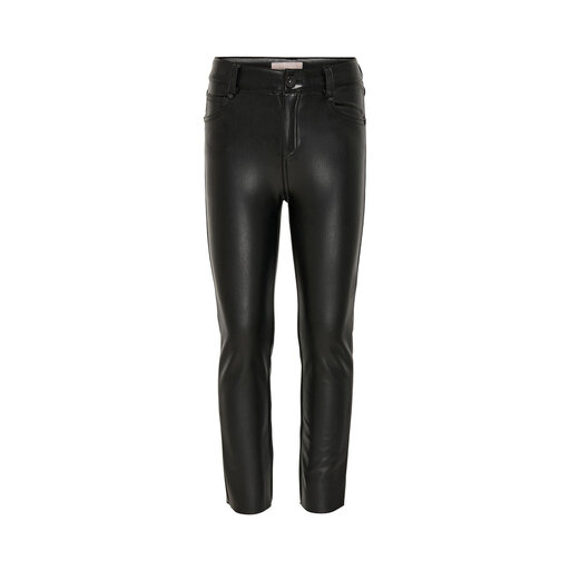 Trouser KONEMILY HW ST ANK FAUX LEATHER PNT