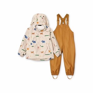Liewood Melodi Softshell Jacka Och Byxor-set Safari/Sandy 1 år