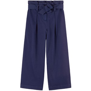 Bonpoint Dark Blue Paper Bag Trousers 4 år