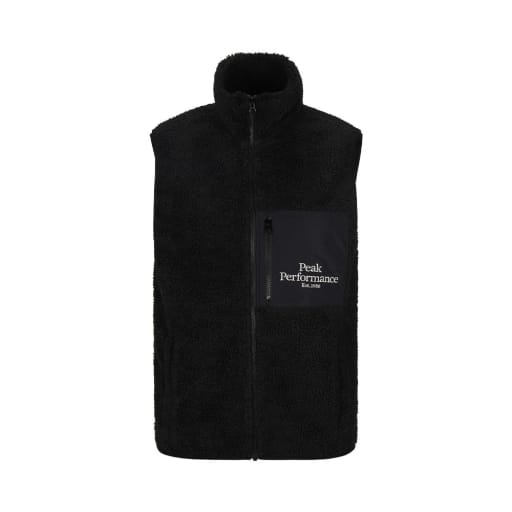 M Original Pile Zip Vest-Black