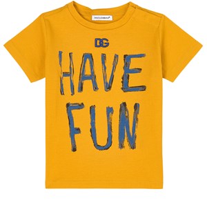 Dolce & Gabbana Graphic T-shirt Gul 12-18 mån