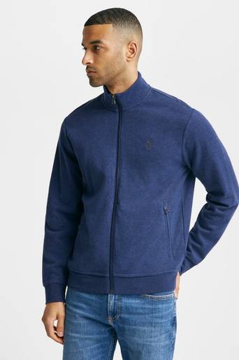 Polo Ralph Lauren Tröja Full Zip Double Knit Jersey Blå