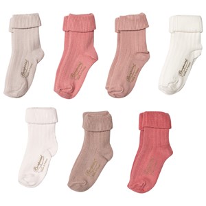 Bonpoint 7-Pack Days of the Week Strumpor Rosa One Size (3-6 months)