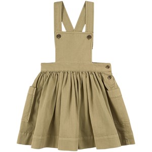 Bonpoint Beige Amelia Pinafore Dress 4 år
