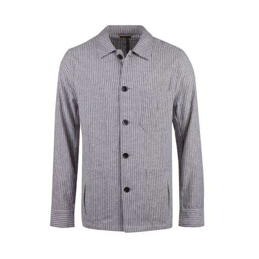 Utility Shacket Striped