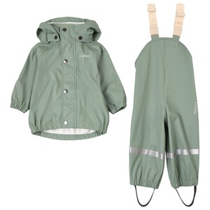 Kuling San Marino Recycled Regnställ Leaf Green 74/80 cm