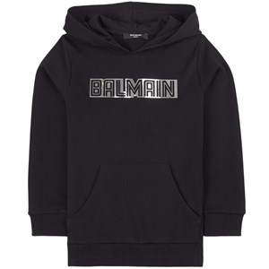 Balmain Logo Huvtröja Svart 8 år