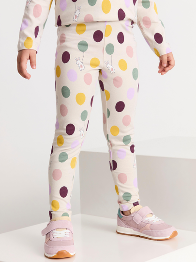 Leggings med ballonger och kaniner