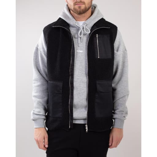 Remy Pile Vest - Black