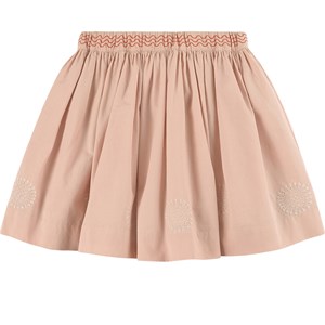 Bonpoint Beige Pleated Mini Skirt 4 år