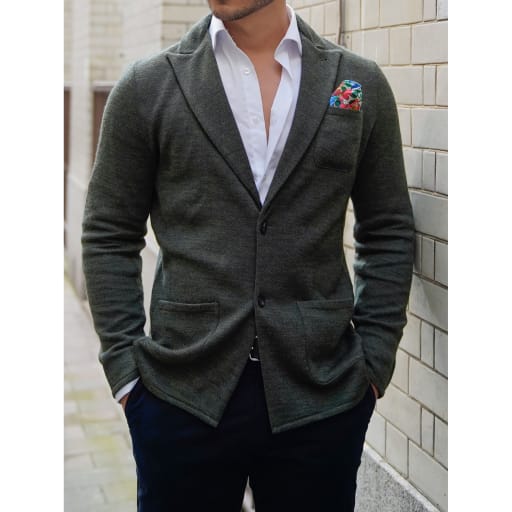 Stickad Blazer I Merinoull