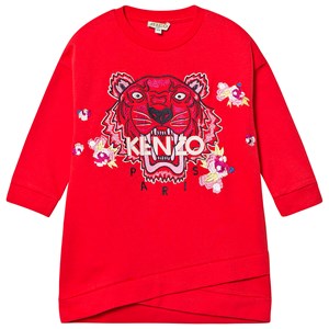 Kenzo Tiger Mjukis-klänning Röd 14 years
