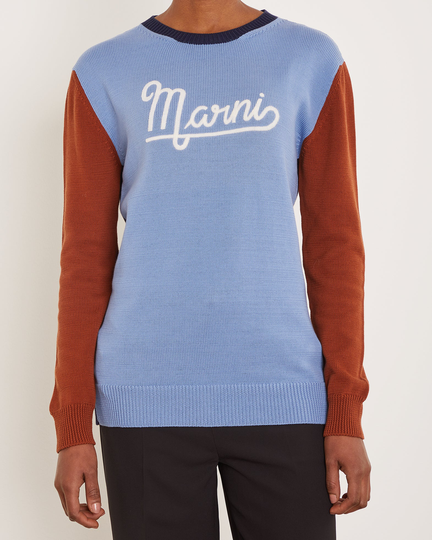 Marni Tröja Roundneck IT 40 (EUR 36) Ljusblå 021
