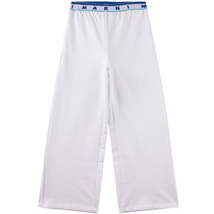 Marni White Braned Wde Leg Trousers 8 år