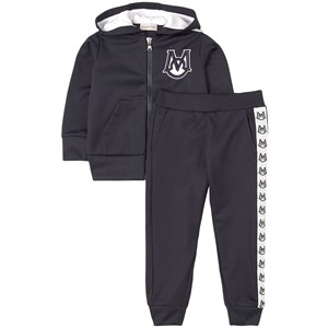 Moncler Logo Huvtröjset Marinblått 8 år