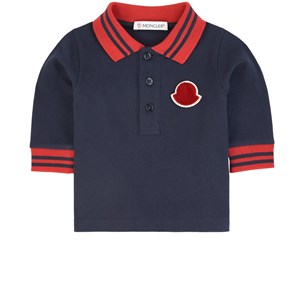 Moncler Logo Pikétröja Marinblå 9-12 mån