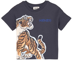 Kenzo Lion Logo T-shirt Marinblå 5 år