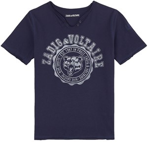 Zadig & Voltaire Logo T-shirt Marinblå 4 år