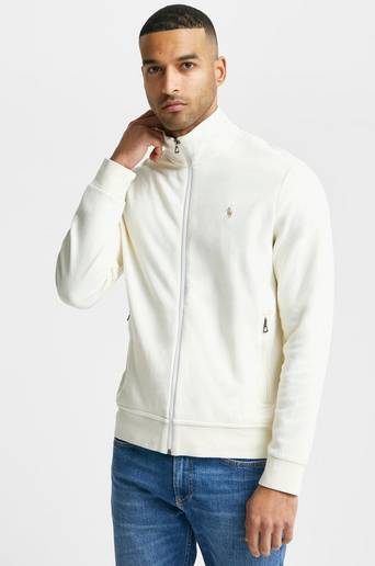 Polo Ralph Lauren Tröja Full Zip Double Knit Jersey Beige