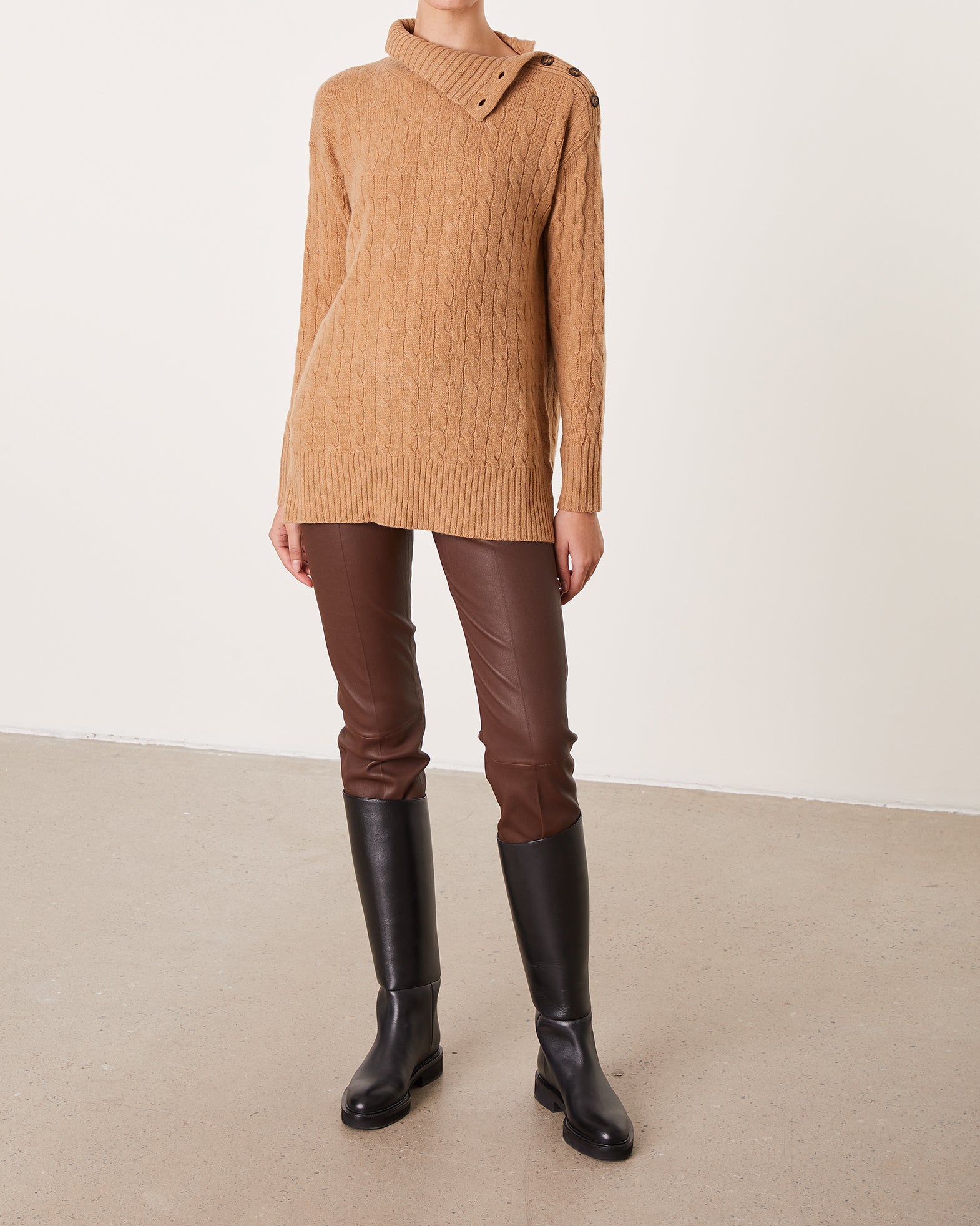 POLO Ralph Lauren Tröja LS BTN TN-CLASSIC-LONG SLEEVE-SWEATER L Camel 004