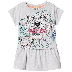 Kenzo Tiger Logo Mjukis-klänning Grå 14 years