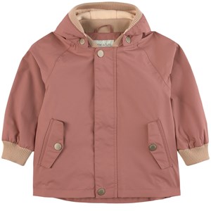 MINI A TURE Wally Fleece Jacka Wood Rose 86 cm