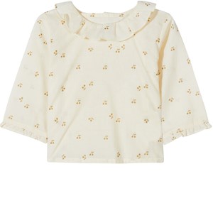 Bonpoint Cherry Print Topp Vit 3 mån