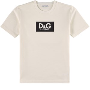 Dolce & Gabbana Logo T-shirt Vit 4 år
