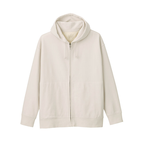 French Terry Hoodie Med Dragkedja