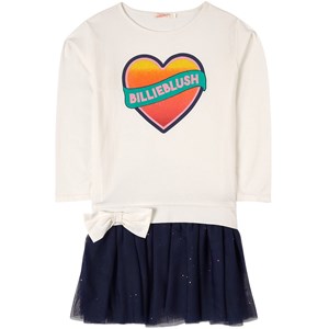 Billieblush Heart Logo Klänning Vit 2 år