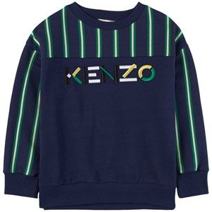 Kenzo Navy and Green Stripe Sweatshirt 3 år