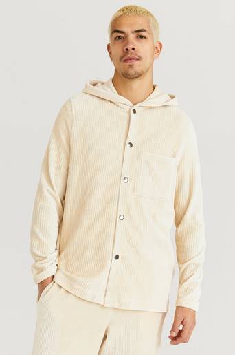 William Baxter Overshirt Soft Cord Shirt Beige