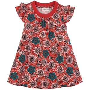 Moncler Blommig Klänning Röd 4 år