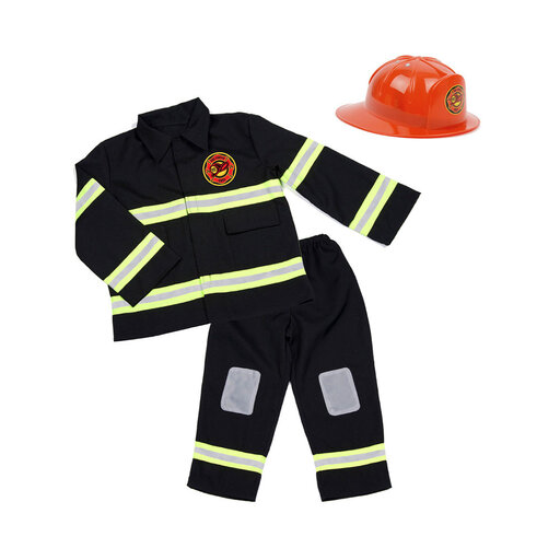 Brandmansdräkt 4 delar 4-6 år