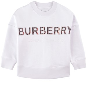 Burberry Logo Tröja Vit 3 år