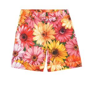 Dolce & Gabbana Gerbera Floral Shorts Orange 6 år