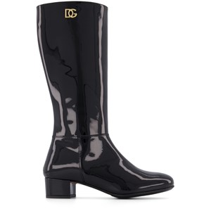 Dolce & Gabbana Patent Stövel Svart 32 (UK 13)
