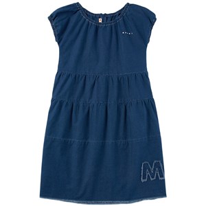Marni Navy Denim M Logo Dress 12 år