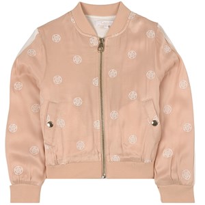 Chloé Broderad Bomberjacka Beige 4 år