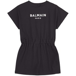 Balmain Logo Klänning Svart 6 år