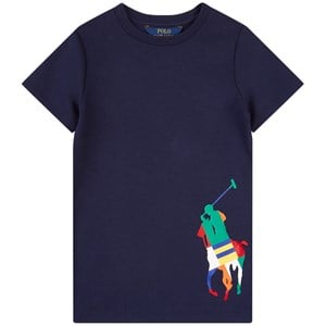 Ralph Lauren Logo T-shirtklänning Marinblå 2 år