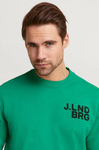 J.Lindeberg Sweatshirt Felix Logo Sweat Grön