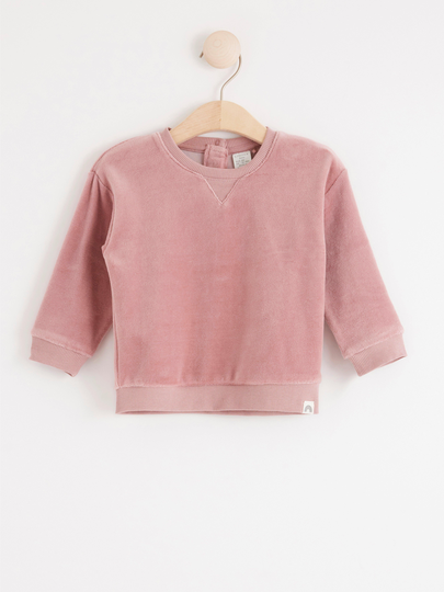 Sweatshirt i velour