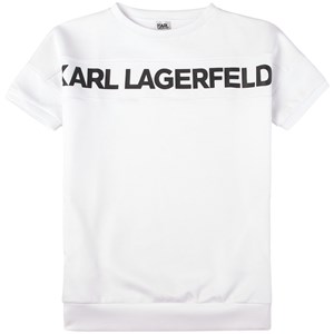 Karl Lagerfeld Kids Logo Klänning Vit 3 år